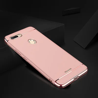Rose gold Роскошный защитный чехол с покрытием для Xiaomi Redmi 6 Pro 6A 5 Plus 5A чехол бампер для Redmi Note 7 6 Pro Чехол - Цвет: Rose gold