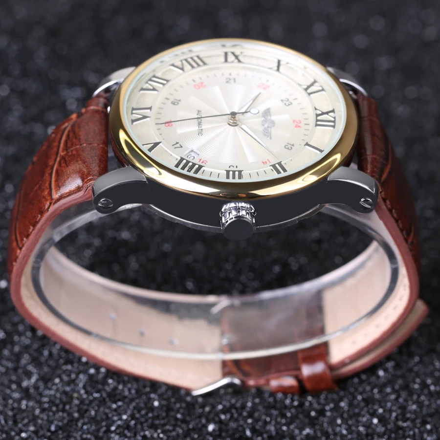 Часы наручные Winner Мужские механические брендовые Роскошные автоматические с