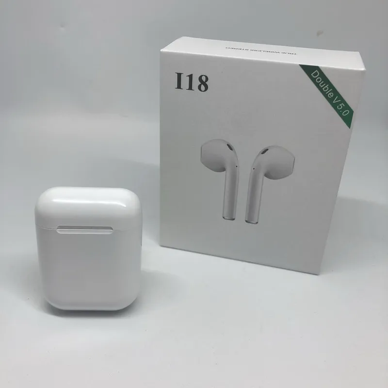 Лучшее качество Оригинал i18 tws беспроводной Bluetooth 5 0 тяжелый 3D бас наушники для ppl |