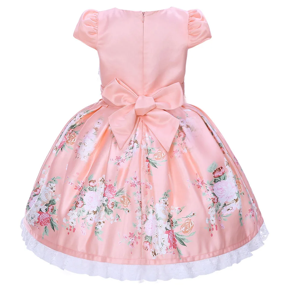 Cutestyles/ ; летнее платье с цветочным узором для девочек; грациозное платье для малышей с головной убор; Одежда для девочек; G-DMGD911-1105