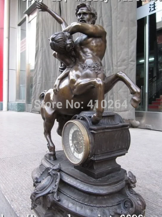 ГРЕЧЕСКОЙ МИФОЛОГИИ КЕНТАВРЫ BARYE ЧАСЫ БРОНЗОВАЯ СТАТУЯ | Дом и сад