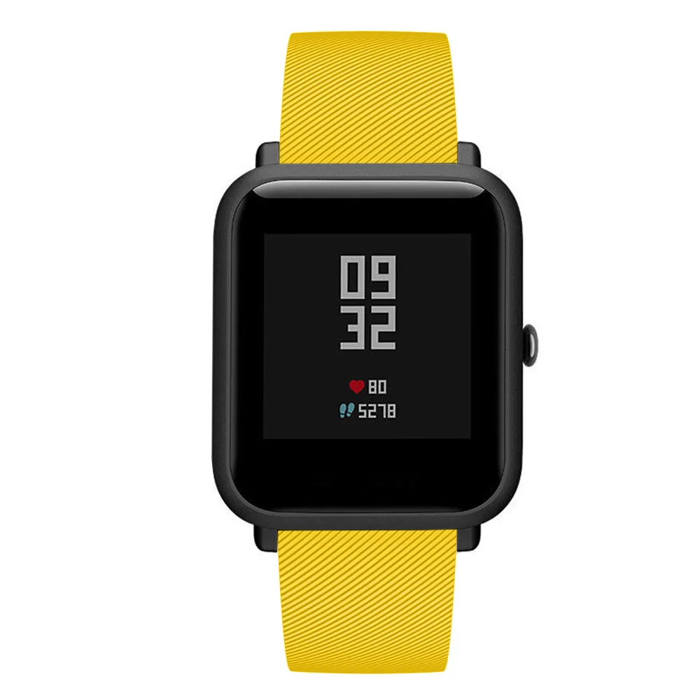 Мягкий силиконовый ремешок для часов для Xiaomi Huami Amazfit Bip ремешок 20 мм ремешок для часов браслет для Huami Amazfit GTS GTR 42 мм часы