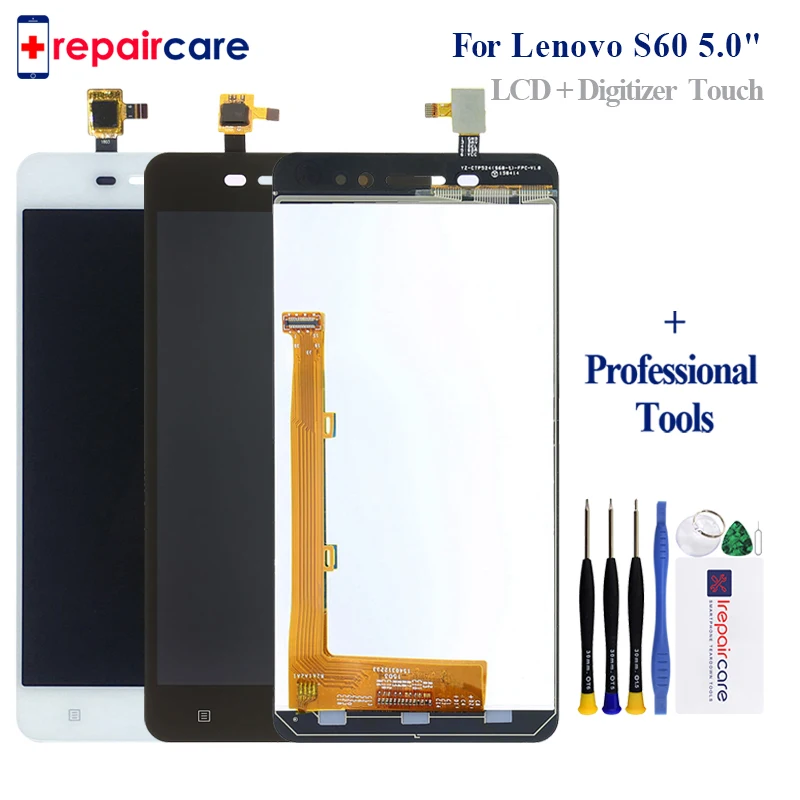 

Original 5.0'' Display For Lenovo S60 LCD Touch Screen Digitizer S60W S60T S60A Replace Parts For Lenovo S60 Display