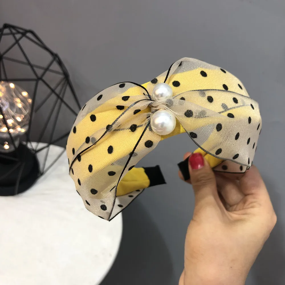 yellow Женская застежка-молния для девушек аксессуары для волос Очаровательная повязка для волос для девочек Haarband Femme корейские держатели головных уборов обруч для волос - Цвет: yellow