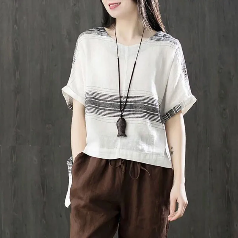 Новое поступление летняя женская футболка F & je свободная с рукавом летучая мышь