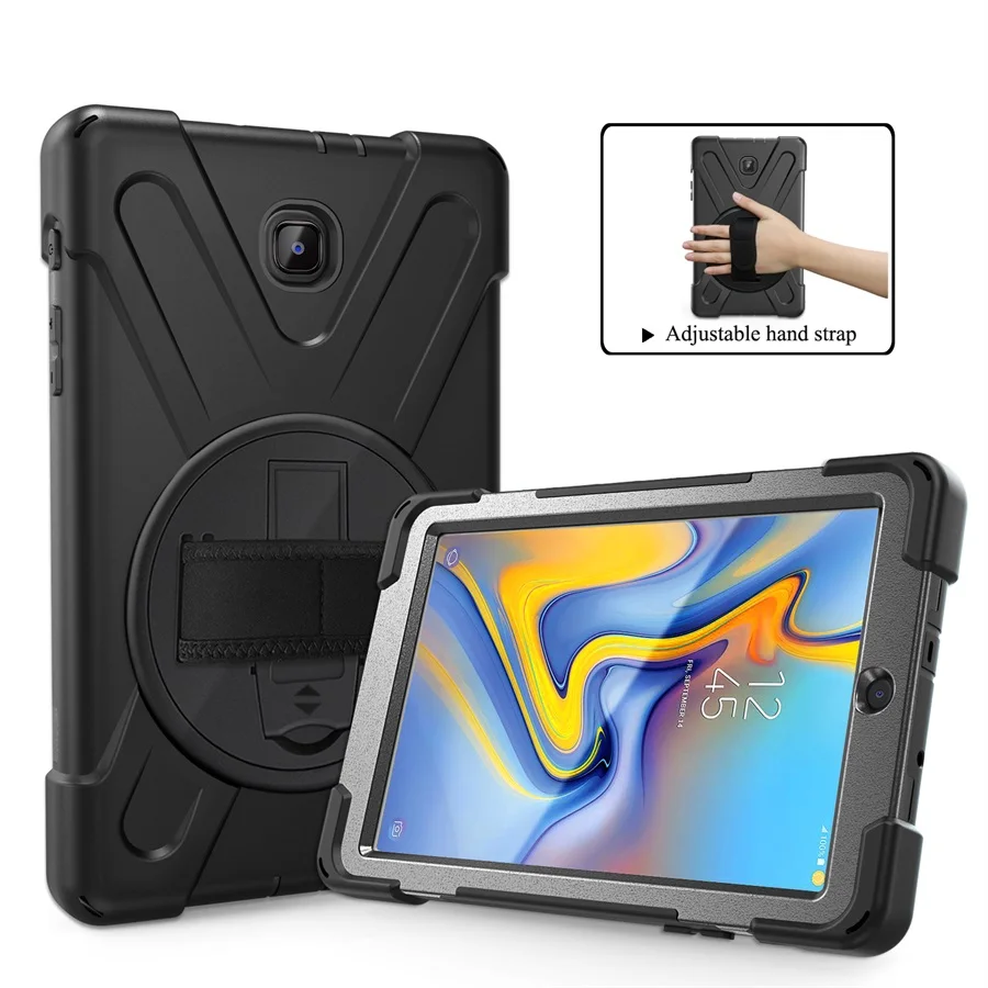 Ударопрочный ударопрочный Прочный защитный чехол для samsung Galaxy Tab A 8,0 дюймов T387 чехол с ремешком на руку или плечо