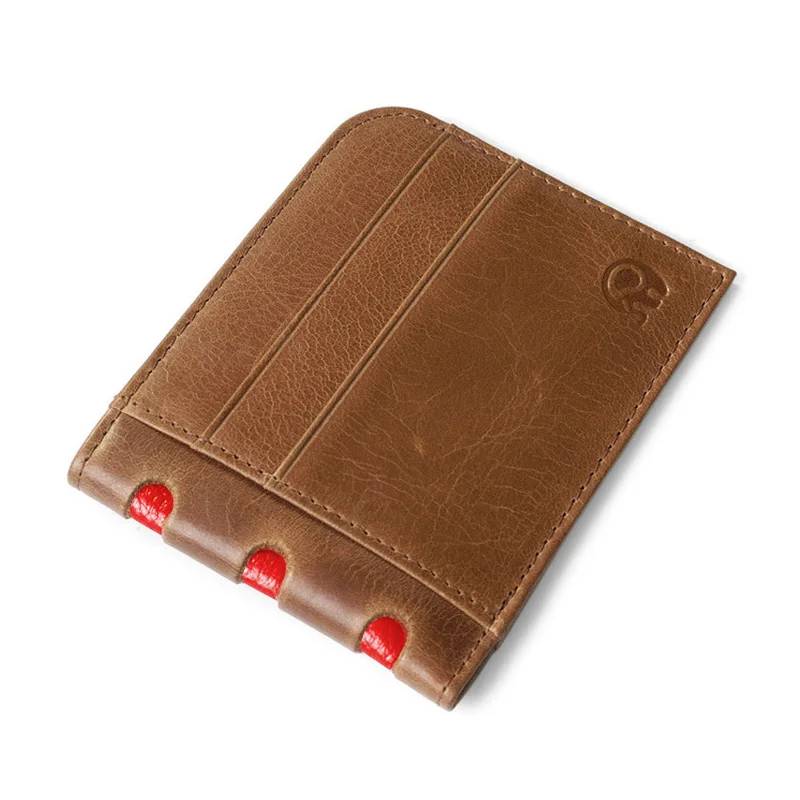 Короткий Мужской кошелек из натуральной кожи с кошельком для монет брендовый