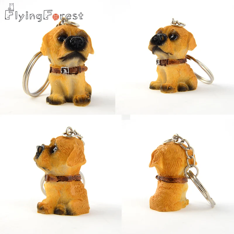12 шт./лот прекрасный смола животных Pet Собаки кольцо для ключей Шнауцер вельш