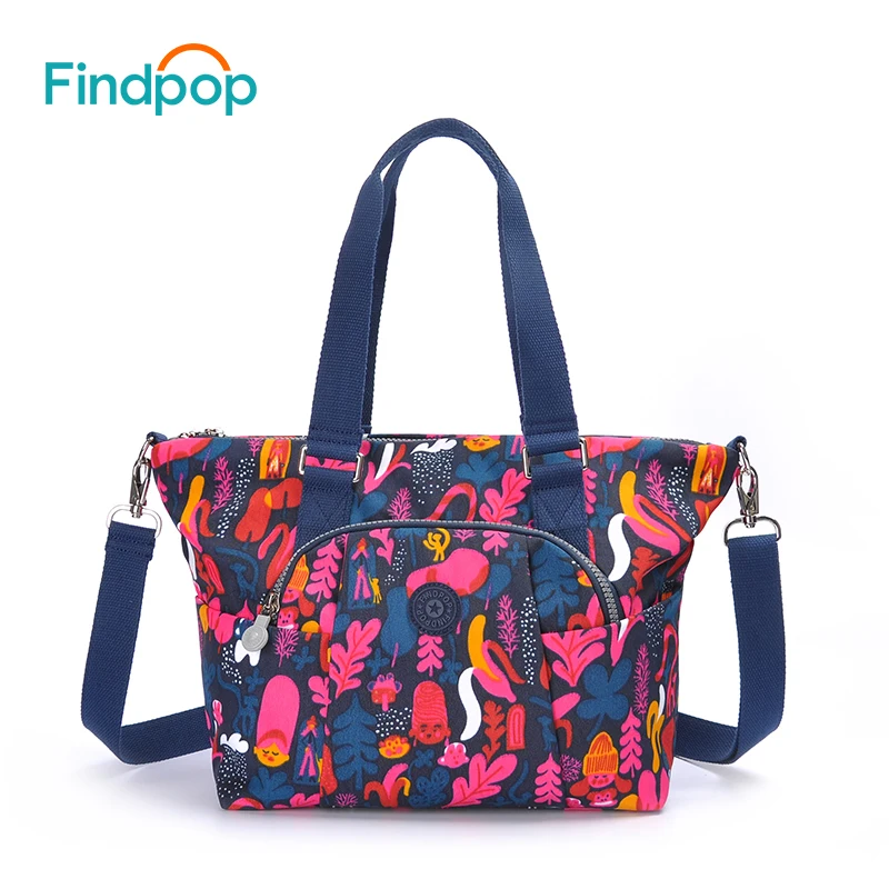 Брендовые женские сумки на плечо с цветочным принтом Findpop вместительные через