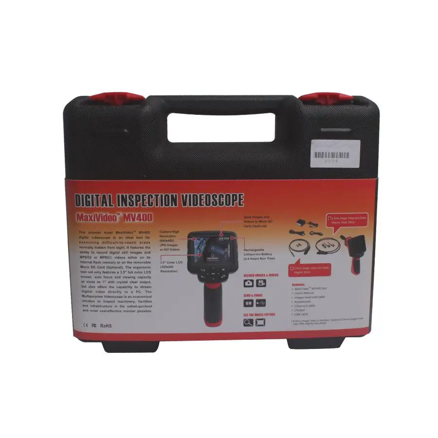 Autel Maxivideo MV400 цифровая инспекция диагностический Видеоскоп с камерой бороскоп
