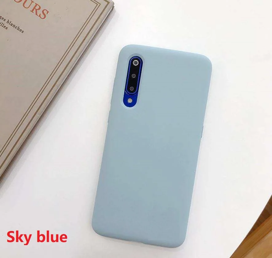 sky blue Чехол для телефона s, для iPhone 7, 8, 6, 6s Plus, жидкий силикон, мягкий ТПУ капа, Fundas, чехол для iPhone XS Max, XR X, чехол, противоударный - Цвет: sky blue
