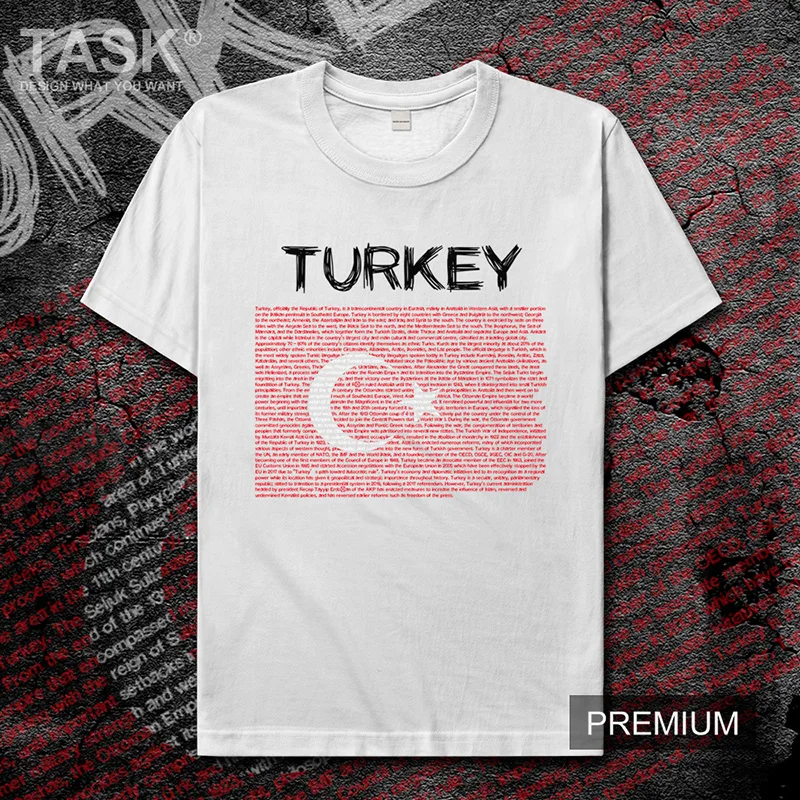 Turkey TUR Мужская футболка Новые Топы одежда с коротким рукавом свитшот