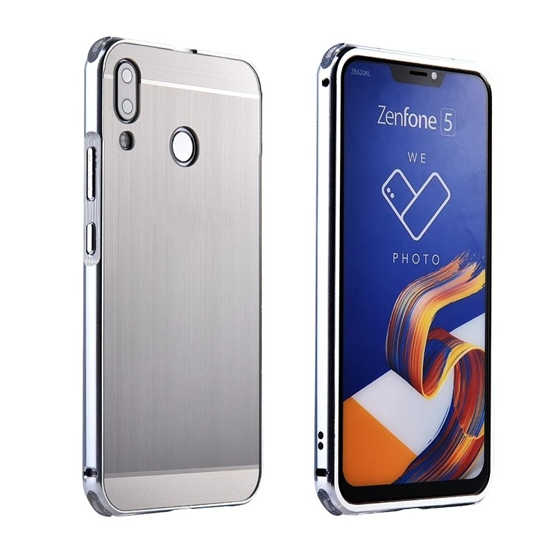 Чехол для ASUS Zenfone 5Z ZS620KL, металлический чехол с алюминиевой рамкой, пластиковый чехол из углеродного волокна для ASUS Zenfone 5 ZE620KL, чехол
