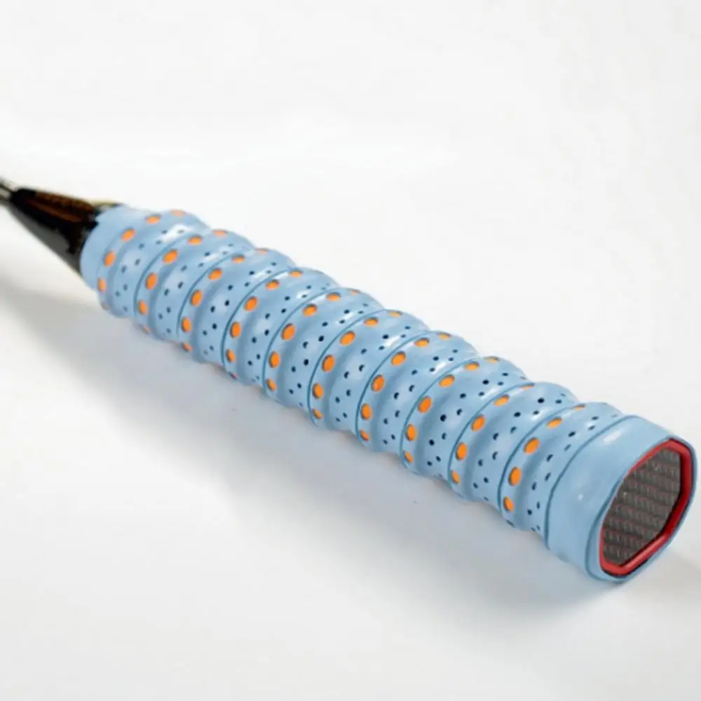 Light blue 11 Цвета Нескользящие ракетки более сцепление рулон Теннис Бадминтон Сквош ручка лента, ракетка для игры в бадминтон тренировочный пояс - Цвет: Light blue