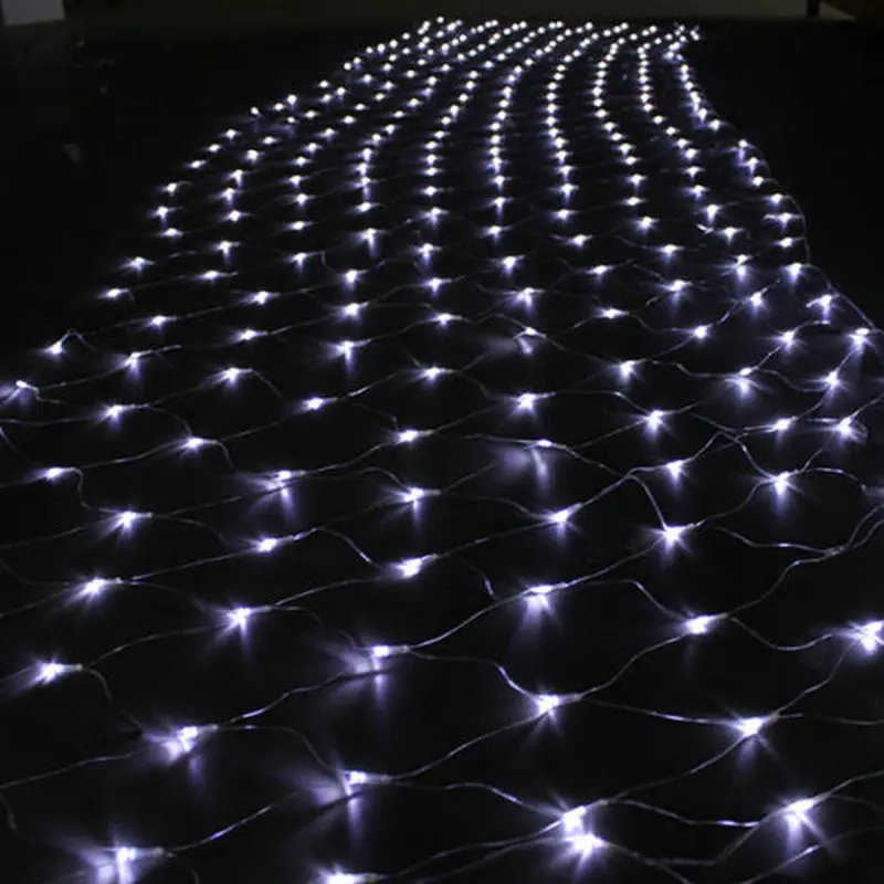 4 5 м x 1 300LED сетка Фея веб строка светильник с пересекающимися мигающими звездами