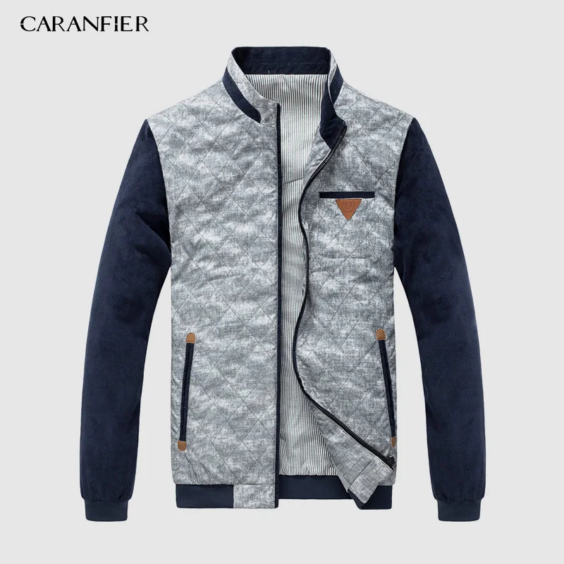 

Новинка 2019, мужская куртка CARANFIER, модная одежда, Высококачественная брендовая мужская куртка с квадратным вырезом, пальто в британском стил...