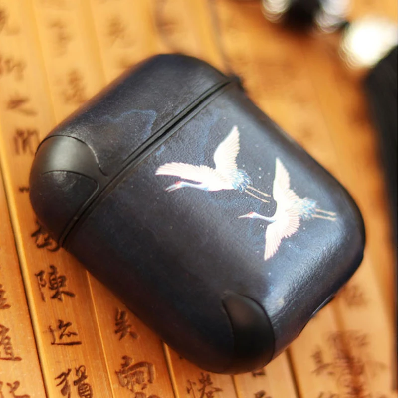 Роскошный чехол из натуральной кожи для Apple Airpods, чехол, аксессуары, защитный чехол, чехол для зарядки