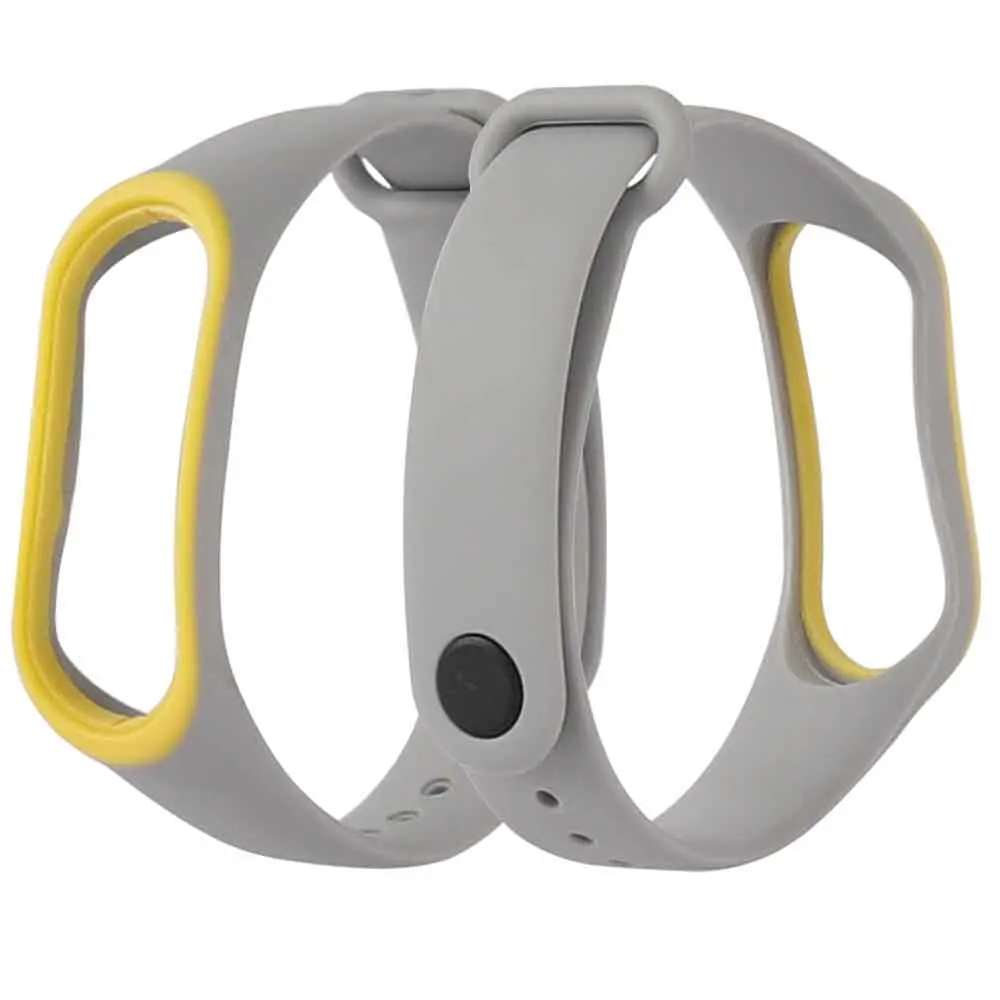 Duble color mi Band 3 4 сменный силиконовый ремешок на запястье Аксессуары Анти-потеря Спортивные ремни для Xiao mi 3 умный Браслет