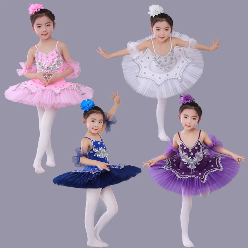 

Girls Gymnastic Leotard Ballet Dancing Dress White Swan Lake Costume Ballerina Dress Kids Ballet Dress Children Ballet Tutu