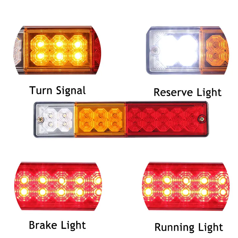 

Светодиодный задний стоп-сигнал, стоп-сигнал, задний фонарь заднего хода для прицепов, задний светильник, задний светильник s для грузовика, ...