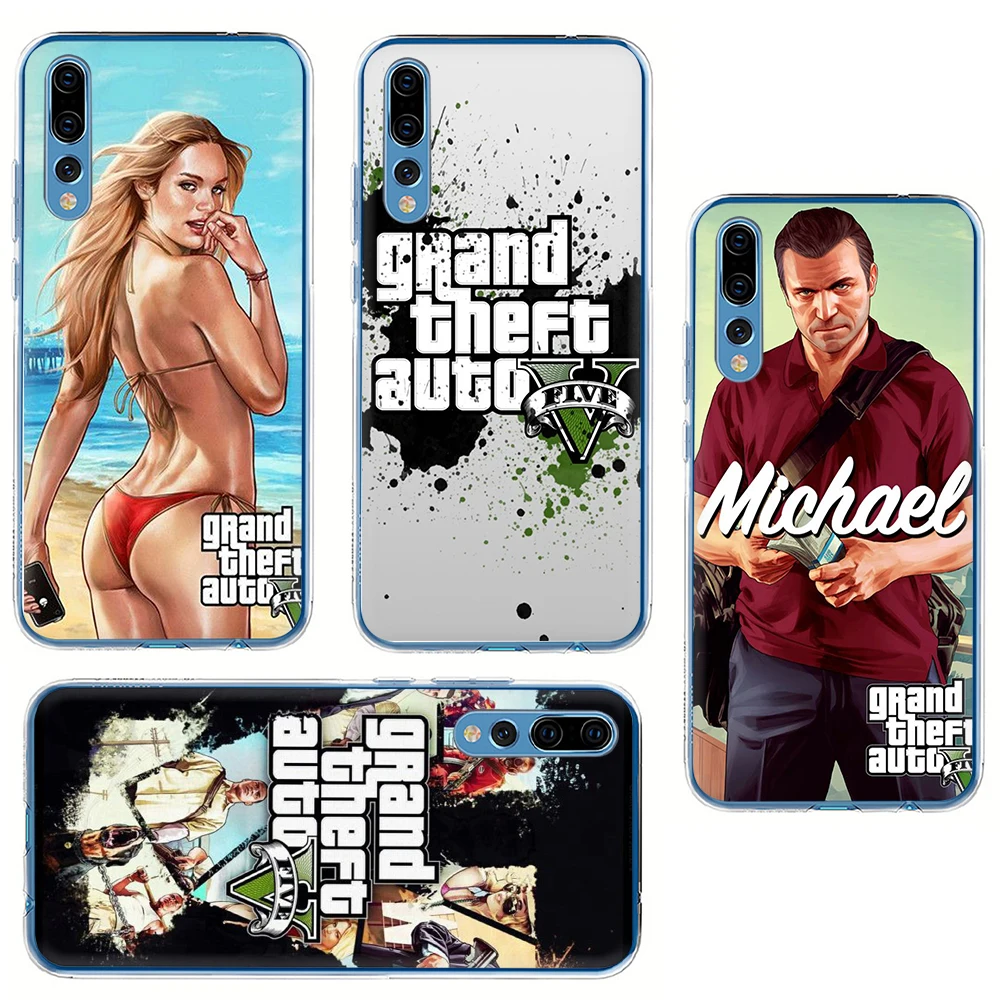 Твердый чехол для телефона с GTA 5 Grand Theft Huawei Honor 6A 7A 2 ГБ 3 Гб Pro 7X 8 Lite 8C 8X 9 10 Lite|Бамперы|