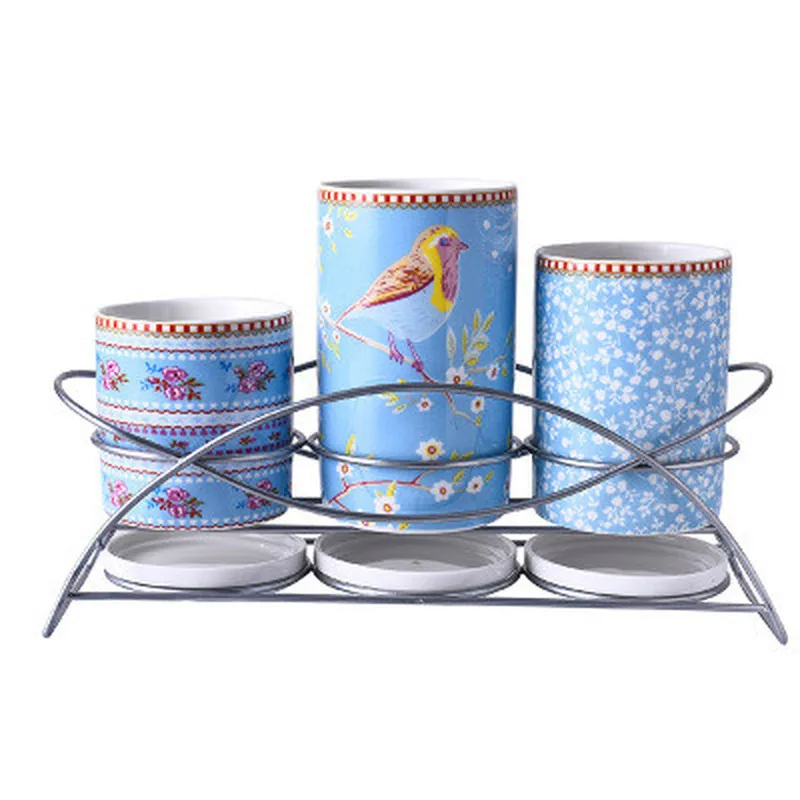 Керамические палочки для еды трубка три трубки держатель Кухонные