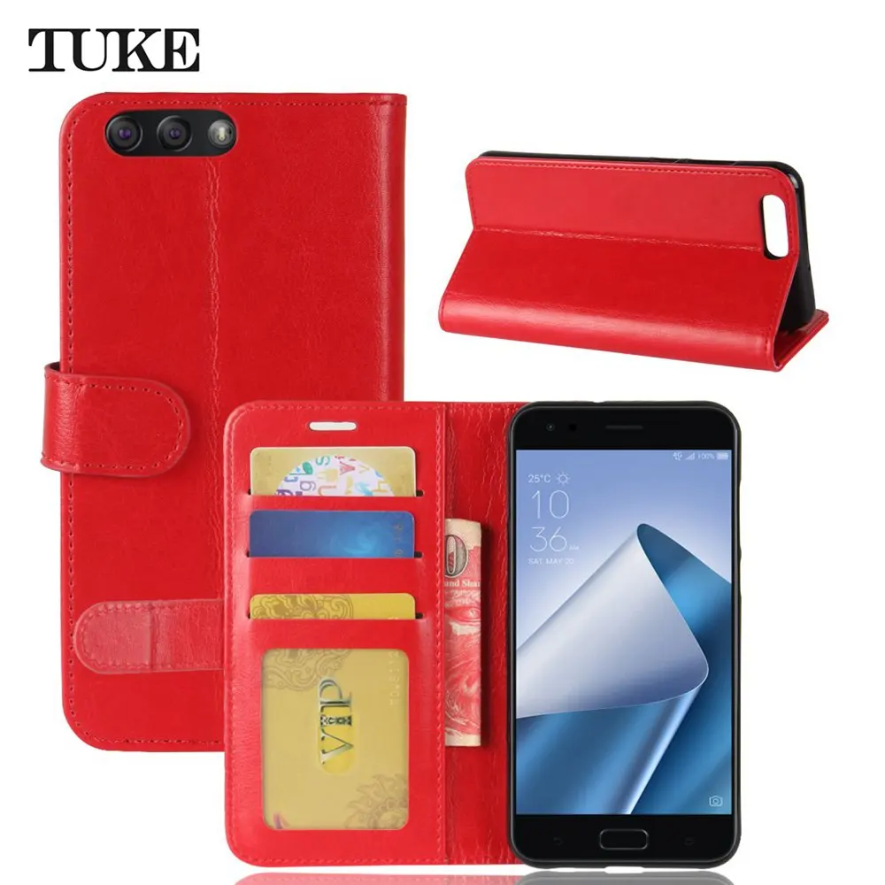 TUKE для Asus Zenfone 4 ze554kl чехол Роскошный кожаный кошелек задняя крышка чехол Zenfone4 ZE554 KL флип защитный телефон сумка кожаный футляр