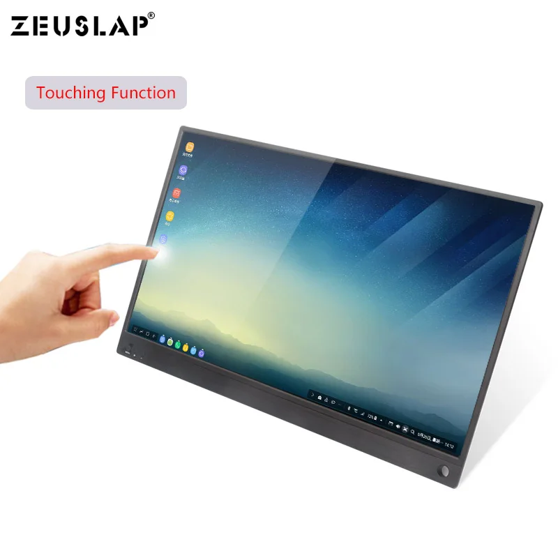 With Touching 15,6 дюймов 1920X1080P FHD сенсорный портативный монитор экран для Macbook/PS4/Switch/samsung DEX/huawei EMUI/Hammer TNT - Цвет: With Touching