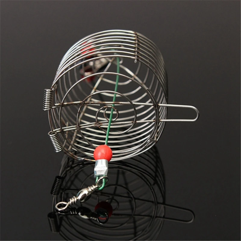 Маленькая клетка для приманки рыболовная Ловушка держатель корзины кормушки