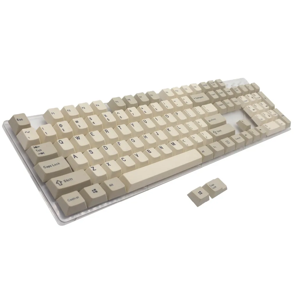 Колпачки для клавиш PBT Doubleshot ANSI макет ретро комбинированные колпачки Cherry MX 87/104/108