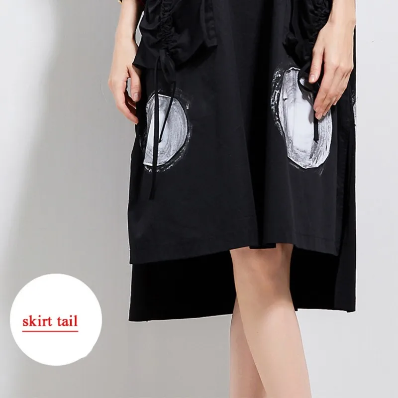 Повседневное Мода Большие размеры женские длинный абзац платье свободные 2017