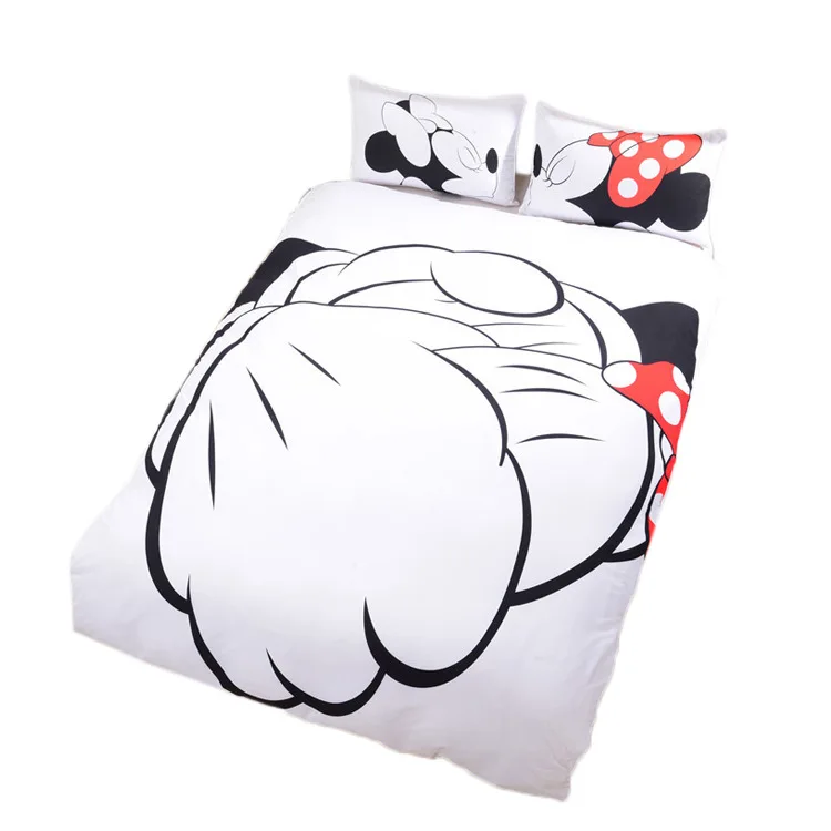 Full 203cmx228cm 3 шт./компл. disney Микки Маус Детский Комплект постельного белья наволочка+ пододеяльник для мальчиков и девочек удобное мягкое стеганое одеяло - Цвет: Full 203cmx228cm