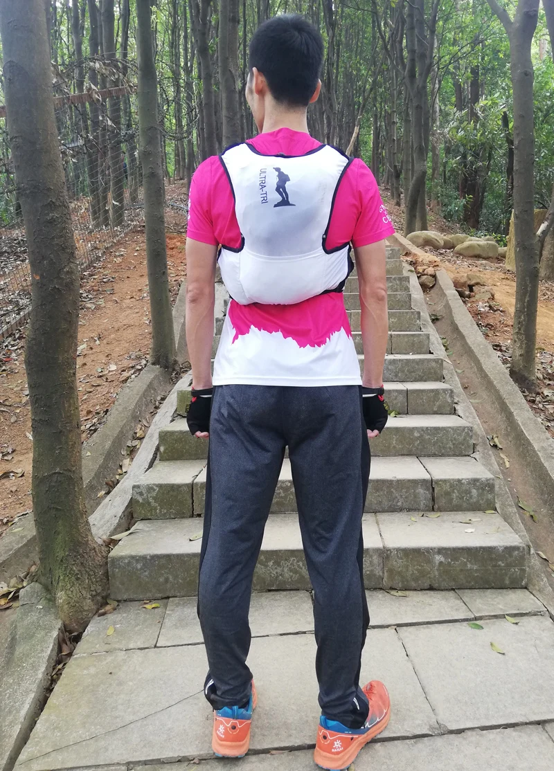 ULTRA-TRI, гидратация, рюкзак для бега, жилет, белый цвет, для бега, легкая, для марафона, для гонок, Mochila, спортивная сумка, Speedvest, 8L