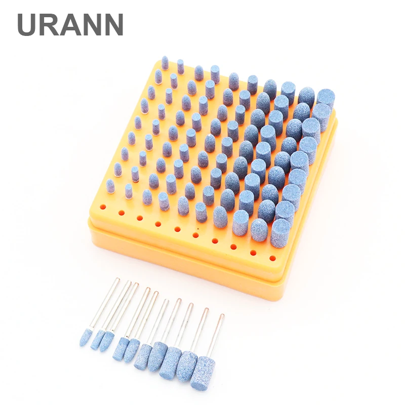 

URANN 100pcs 3.0mm Mounted Stone Points Electric Grinding Accessories Polishing Head Wheel Tool For Dremel Rotary Power Tools