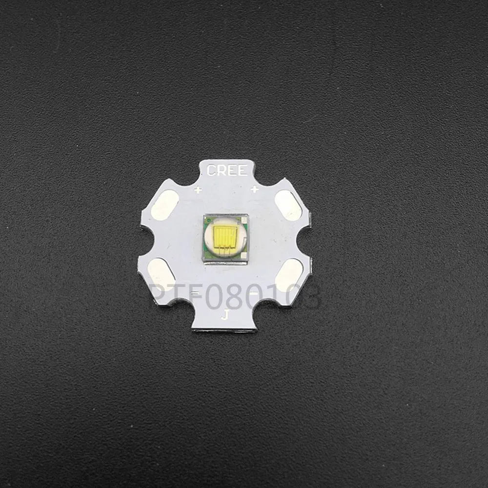 1 шт. 10 Вт высокой мощности Мощность CREE XML XM-L T6 U2 светодиодный излучающие диоды для подавления переходных скачков напряжения холоная белая Утверждено 16 мм/20 мм база для вспышки светильник