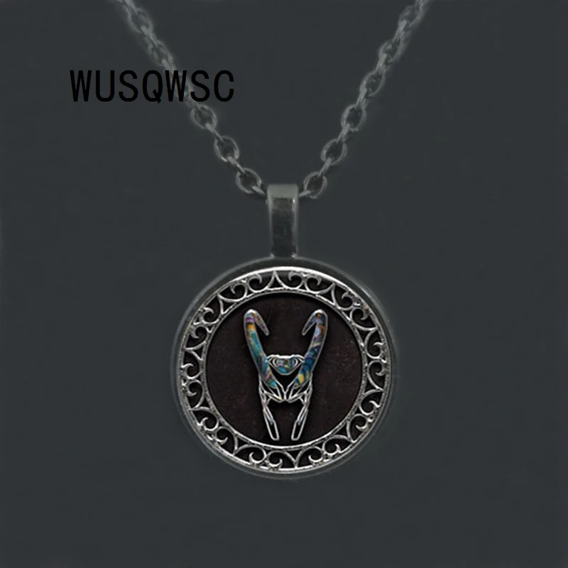 WUSQWSC 1 шт. Loki шлем кристалл кулон ожерелье ювелирные изделия кабошон | Украшения и
