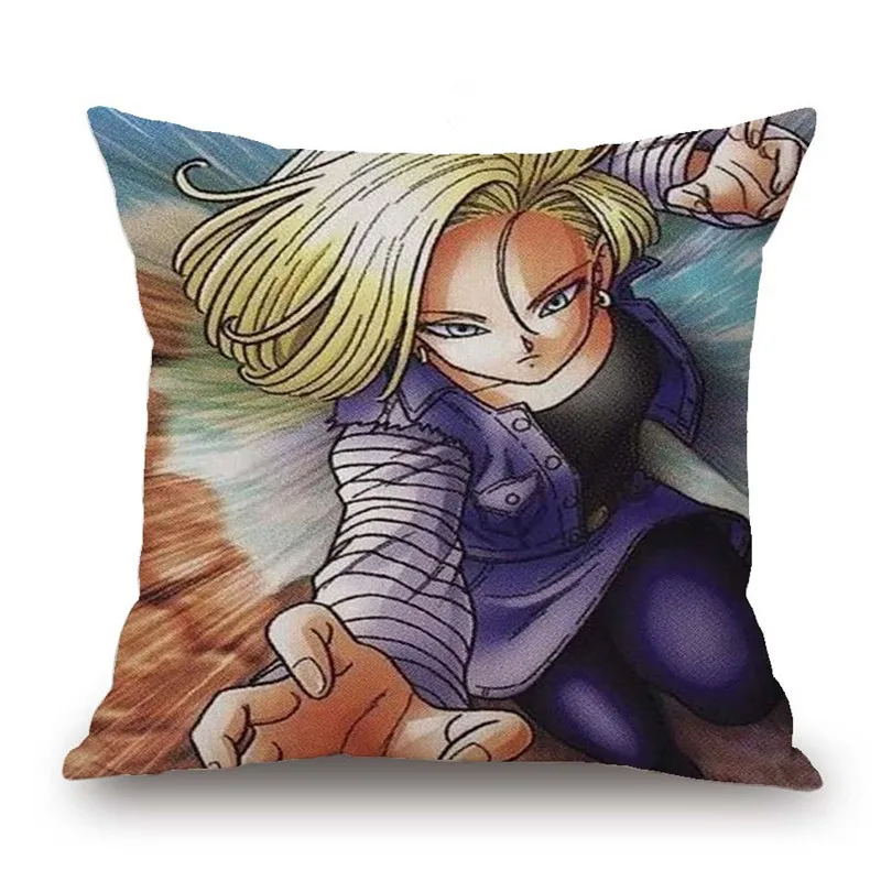 18 дюймов японского аниме Dragon Ball Z House Декоративные Чехлы на подушку Goku принты наволочки домашние декоративные подушки