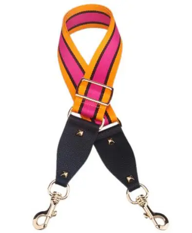 New Canvas Women Bag Strap Fashion Adjust Lady Bags Handle Adjustable Belt For Bags Accessories Q0173 - Цвет: Rose Black