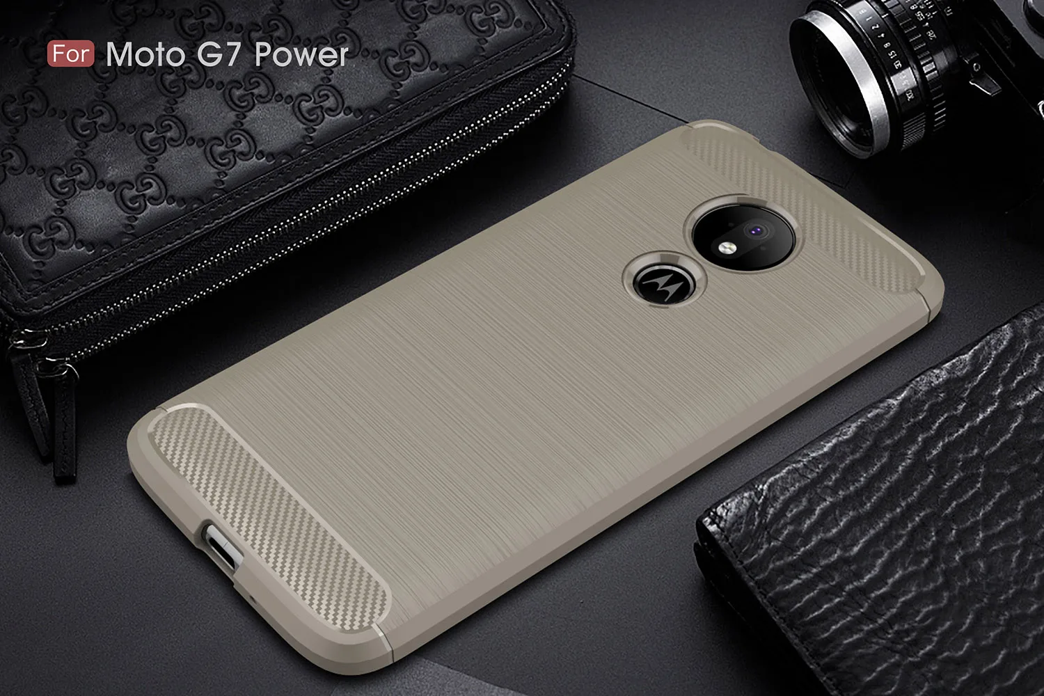Для Motorola Moto G7 Power чехол для мягкий резиновый силиконовый защитный чехол-бампер