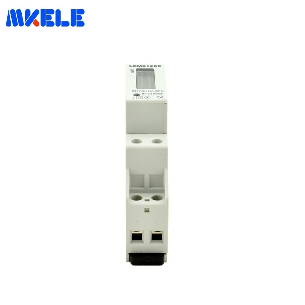 MK-LEM012SE AC din-рейка умный счетчик энергии ЖК-дисплей однофазный цифровой кВтч Ватт