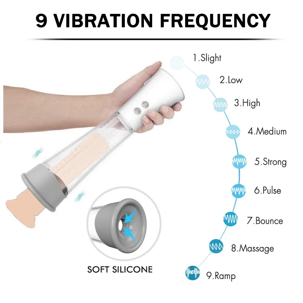 SHD-090 мужские насосы и Увеличители пениса для взрослых секс-игрушки вибратор