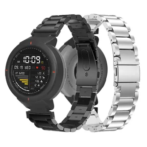 Ремешок из нержавеющей стали для наручных часов Xiaomi Huami Amazfit Verge 3, быстросъемный сменный Браслет для смарт-часов