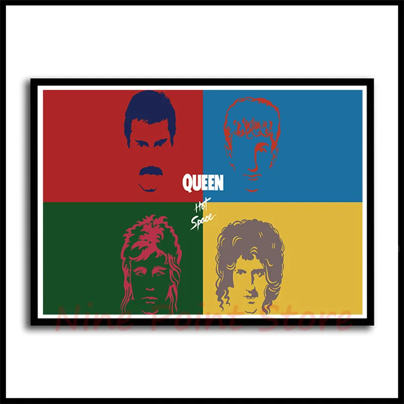 Queen Rock Music постер с покрытием, бумажные постеры для бара кафе, домашний Декор, живопись, наклейка на стену, без рамки - Цвет: Коричневый
