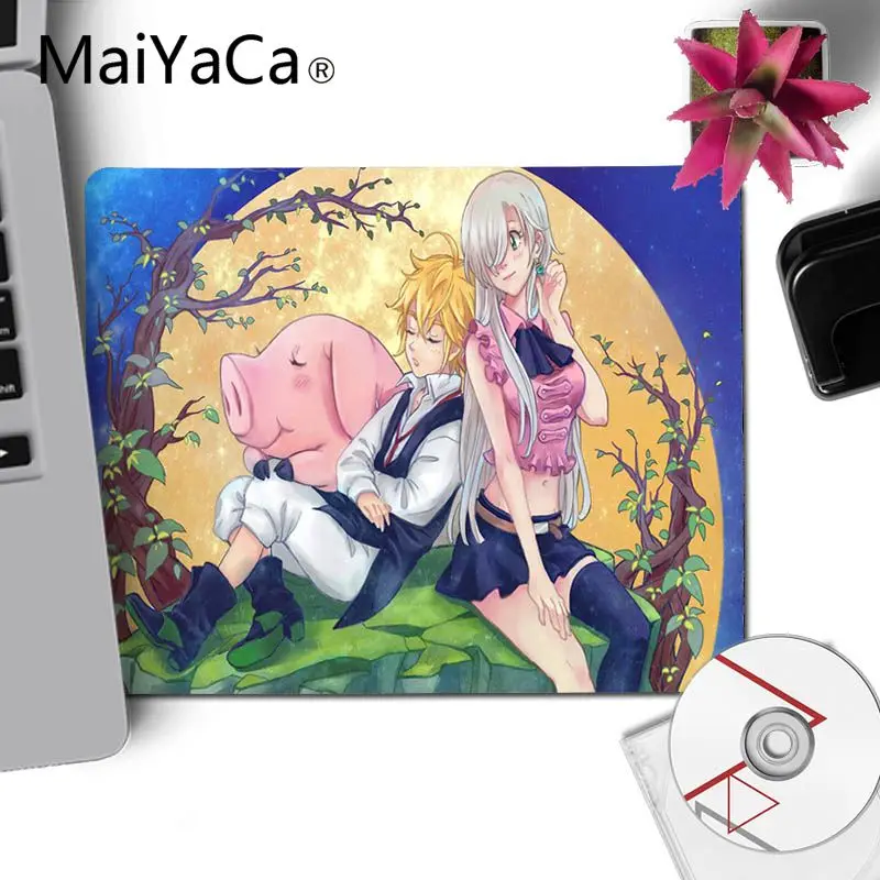Маленький коврик для мыши MaiYaCa японское аниме Nanatsu No Taizai игровой гладкий письма