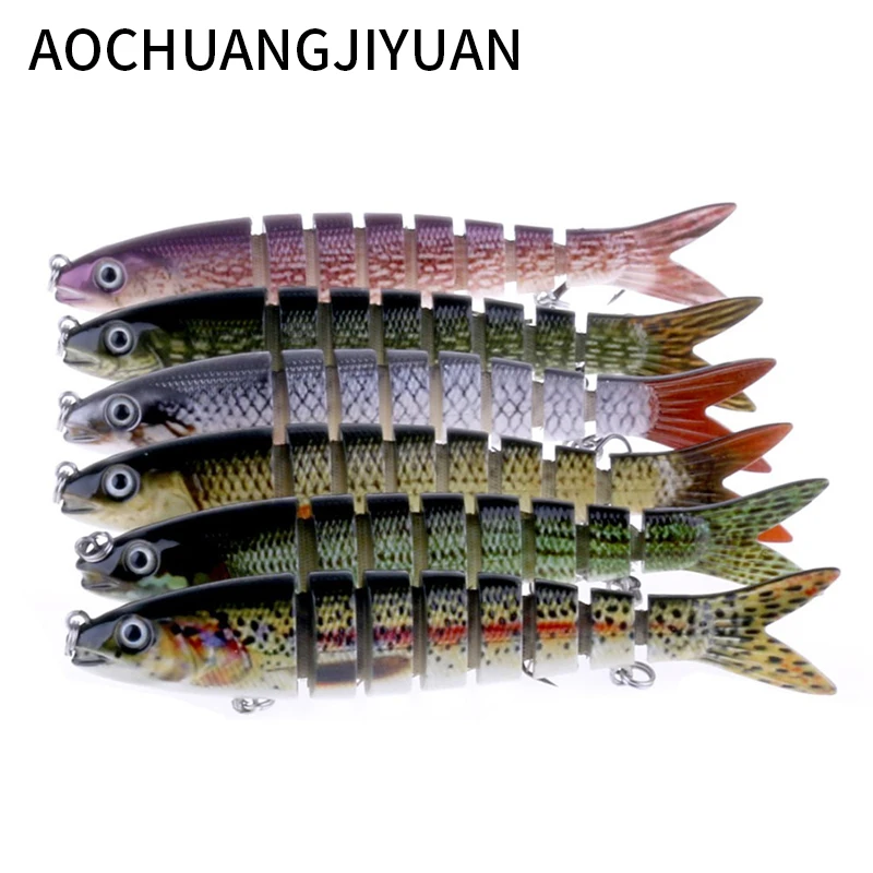 13 см 20 г рыболовные воблеры 6 сегментов Swimbait Crankbait приманка для рыбалки с