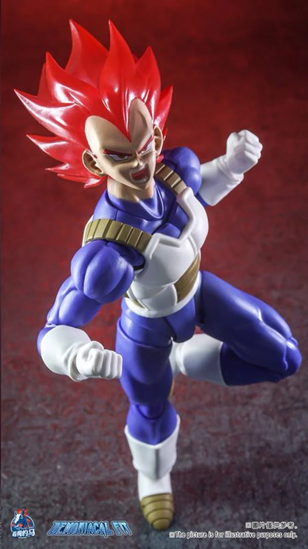 Dragon Ball Z костюм для СВЧ SSJ красный Бог Вегета аксессуары Demoniaca Fit фигурку Коллекция