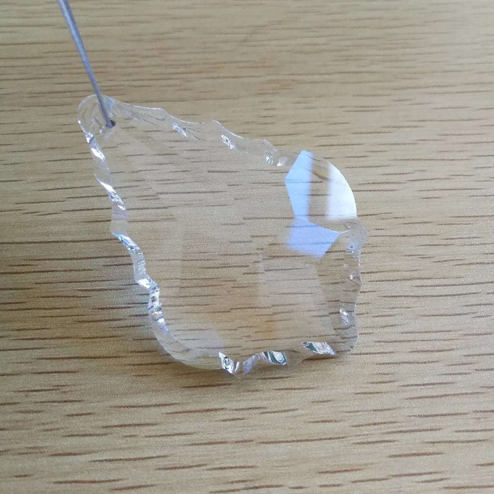 40units 76mm Transparent Maple Leaf French Cut Chandelier Glass Crystal Lighting Prisms Hanging Drops Pendants K9 | Освещение