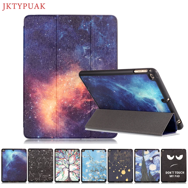 Чехол для iPad 9,7(6-го поколения)/(5-го поколения) для iPad Air 2& 1 Smart Cover с держателем карандаша и функцией автоматического сна/пробуждения