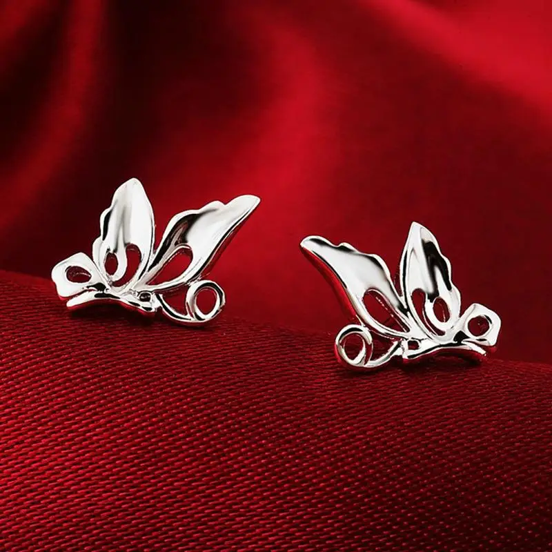 Серьги для женщин запонки ушей из стерлингового серебра 925 пробы медные модные