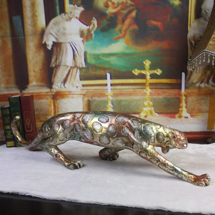 97cm Villa Club KTV Soft gold plating leopard son ornament ornaments No. |